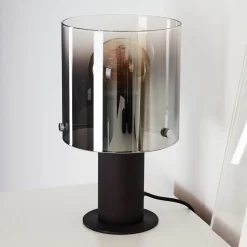 Lampe De Table Wichita Noir, 1 Lumiere