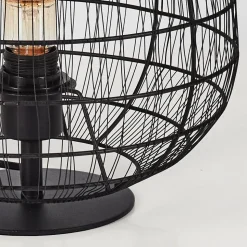 Lampe De Table Yachats Noir, 1 Lumiere