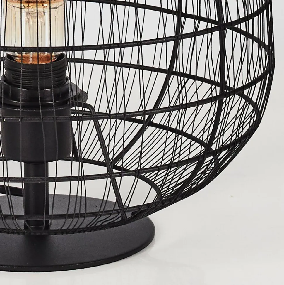 Lampe De Table Yachats Noir, 1 Lumiere