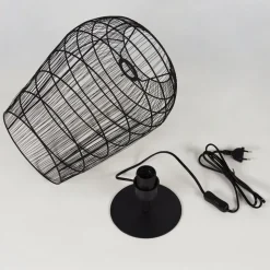 Lampe De Table Yachats Noir, 1 Lumiere