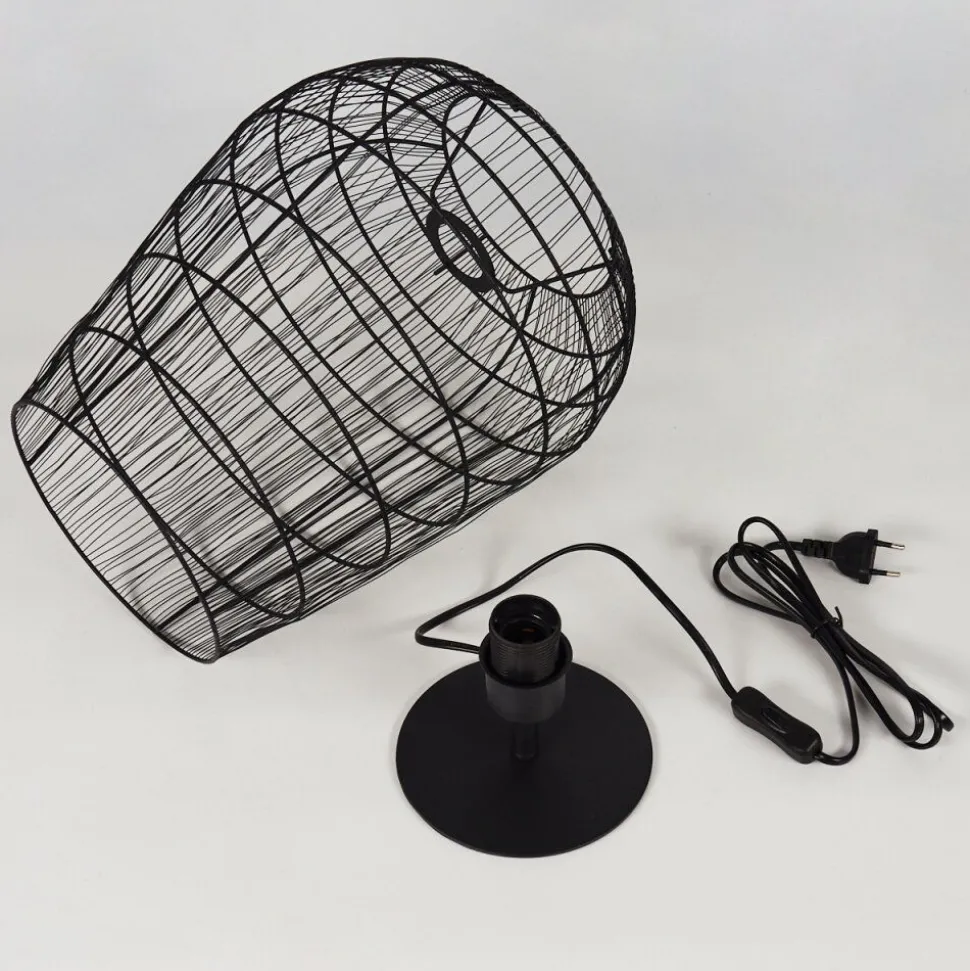 Lampe De Table Yachats Noir, 1 Lumiere