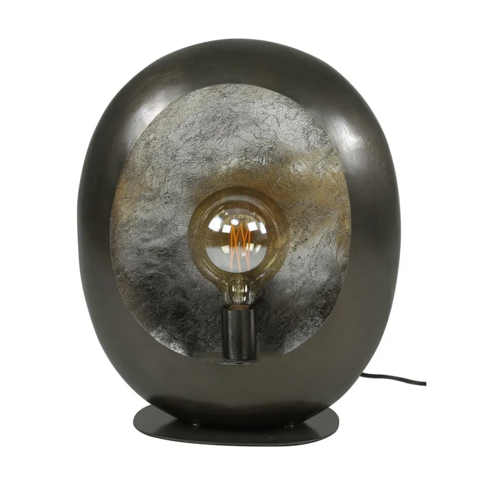 Lampe De Tableavenue Nickel Mat, Noir, 1 Lumiere