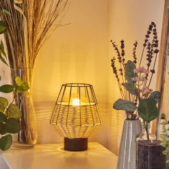 Lampe De Tablebenagil Noir, 1 Lumiere
