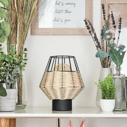 Lampe De Tablebenagil Noir, 1 Lumiere