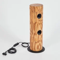 Lampe De Tablecanedo Ecru, Noir, 2 Lumieres