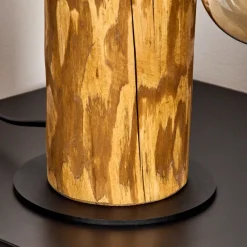 Lampe De Tablecanedo Ecru, Noir, 2 Lumieres