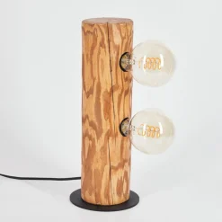Lampe De Tablecanedo Ecru, Noir, 2 Lumieres