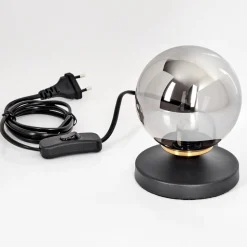 Lampe De Tablechehalis Laiton, Noir, 1 Lumiere