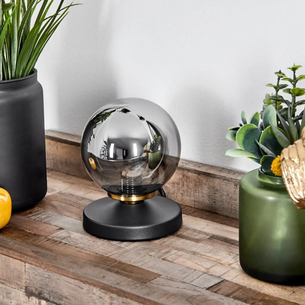 Lampe De Tablechehalis Laiton, Noir, 1 Lumiere