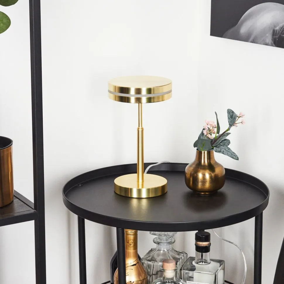 Lampe De Tablehuallilemu Led Laiton, 1 Lumiere