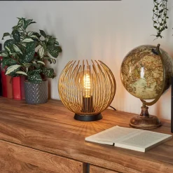 Lampe De Tablekeryvaland Or, Noir, 1 Lumiere