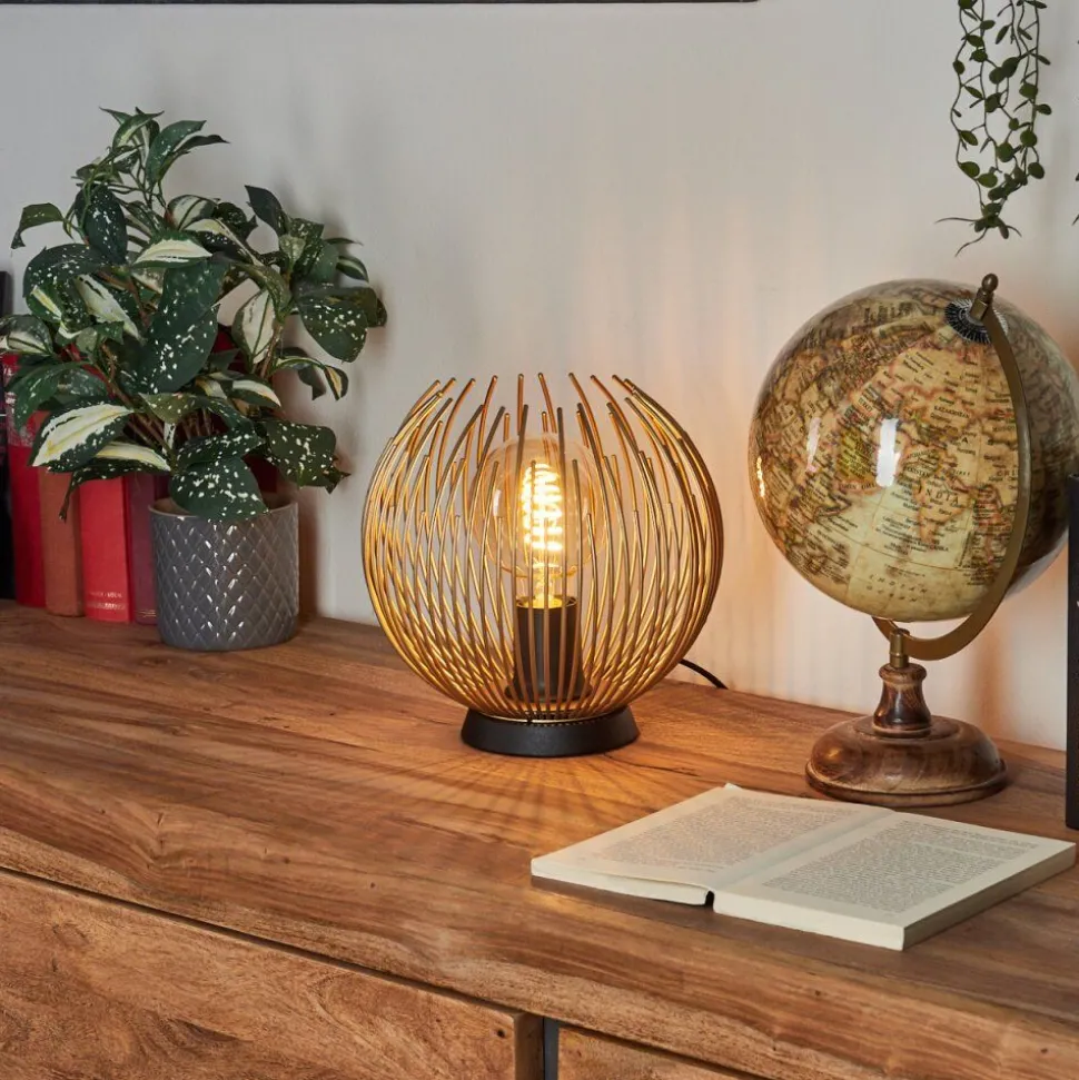 Lampe De Tablekeryvaland Or, Noir, 1 Lumiere