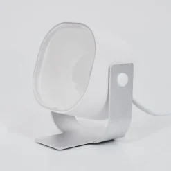 Lampe De Tableledo Argente, 1 Lumiere, Telecommandes, Changeur De Couleurs
