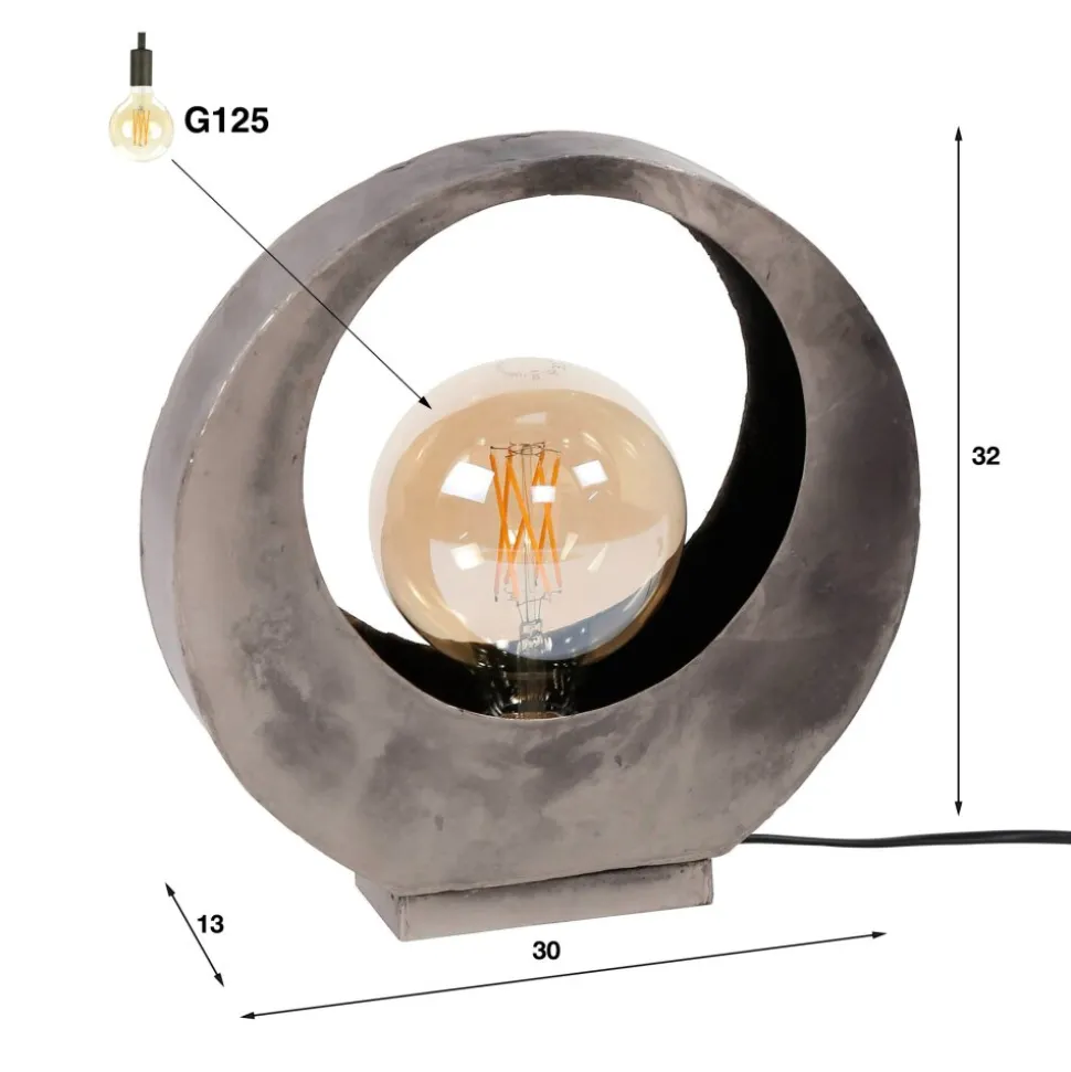 Lampe De Tablemagredis Argente, 1 Lumiere