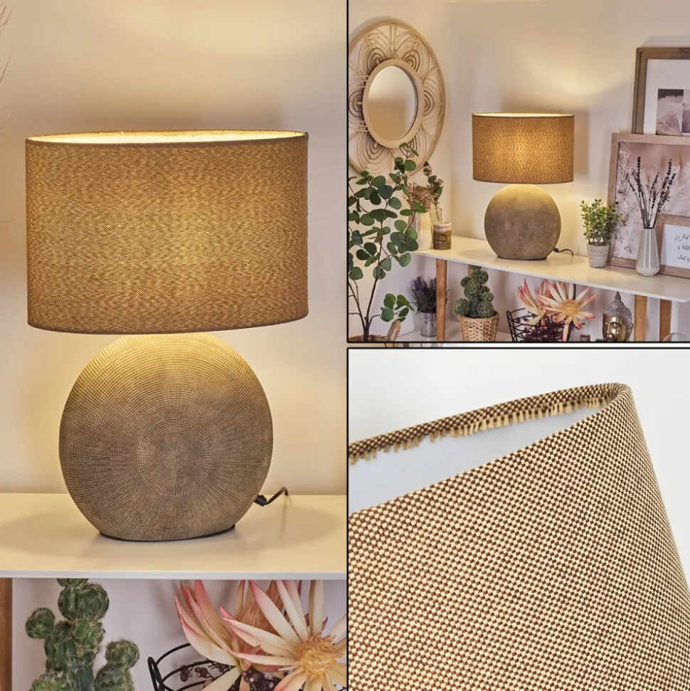 Lampe De Tablemanariz Brun, 1 Lumiere