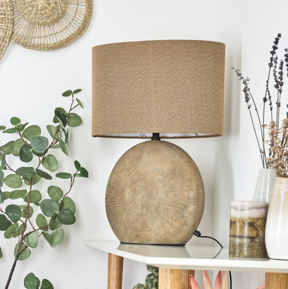 Lampe De Tablemanariz Brun, 1 Lumiere