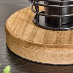 Lampe De Tableomba Ecru, Noir, 1 Lumiere