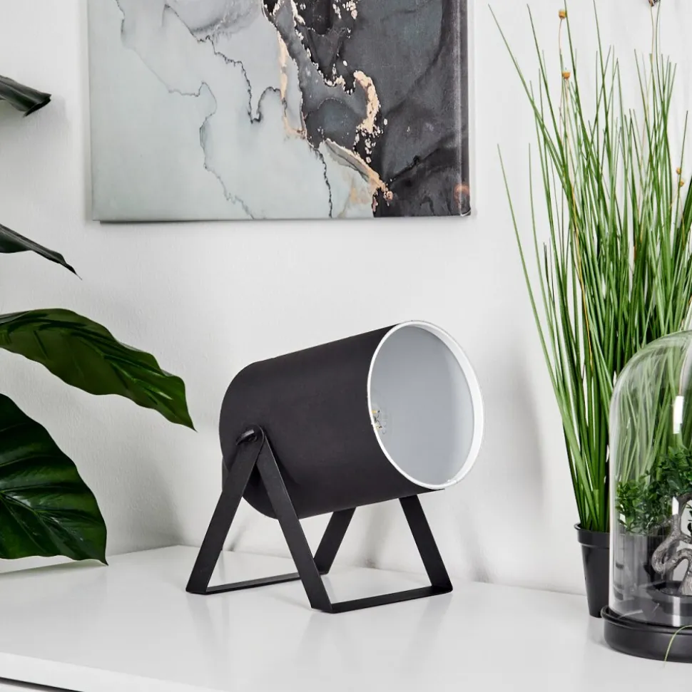 Lampe De Tablepuelches Noir, 1 Lumiere