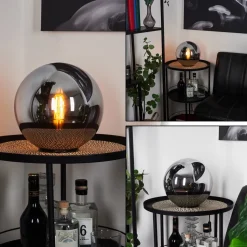 Lampe De Tablerecoutas Noir, 1 Lumiere