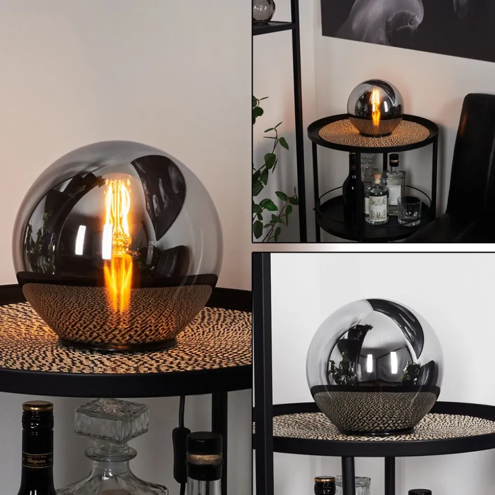Lampe De Tablerecoutas Noir, 1 Lumiere
