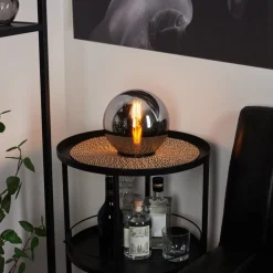 Lampe De Tablerecoutas Noir, 1 Lumiere