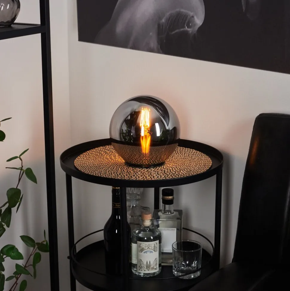 Lampe De Tablerecoutas Noir, 1 Lumiere