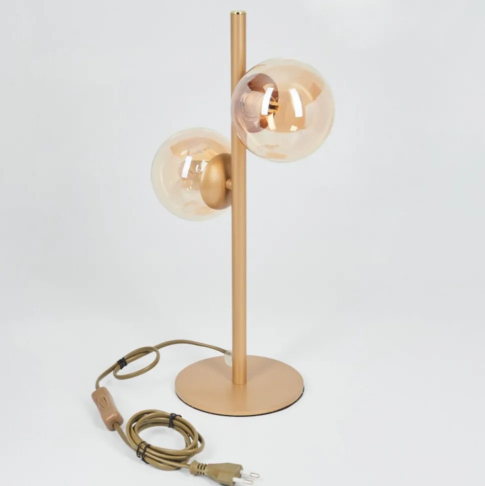 Lampe De Tableremaisnil Laiton, 2 Lumieres