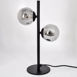 Lampe De Tableremaisnil Noir, 2 Lumieres