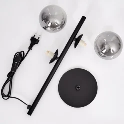 Lampe De Tableremaisnil Noir, 2 Lumieres