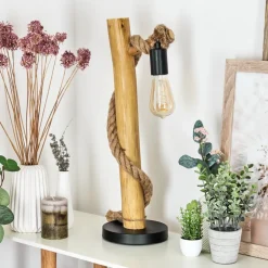 Lampe De Tableriekje Ecru, Noir, 1 Lumiere