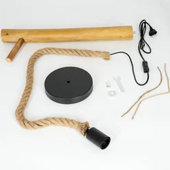 Lampe De Tableriekje Ecru, Noir, 1 Lumiere