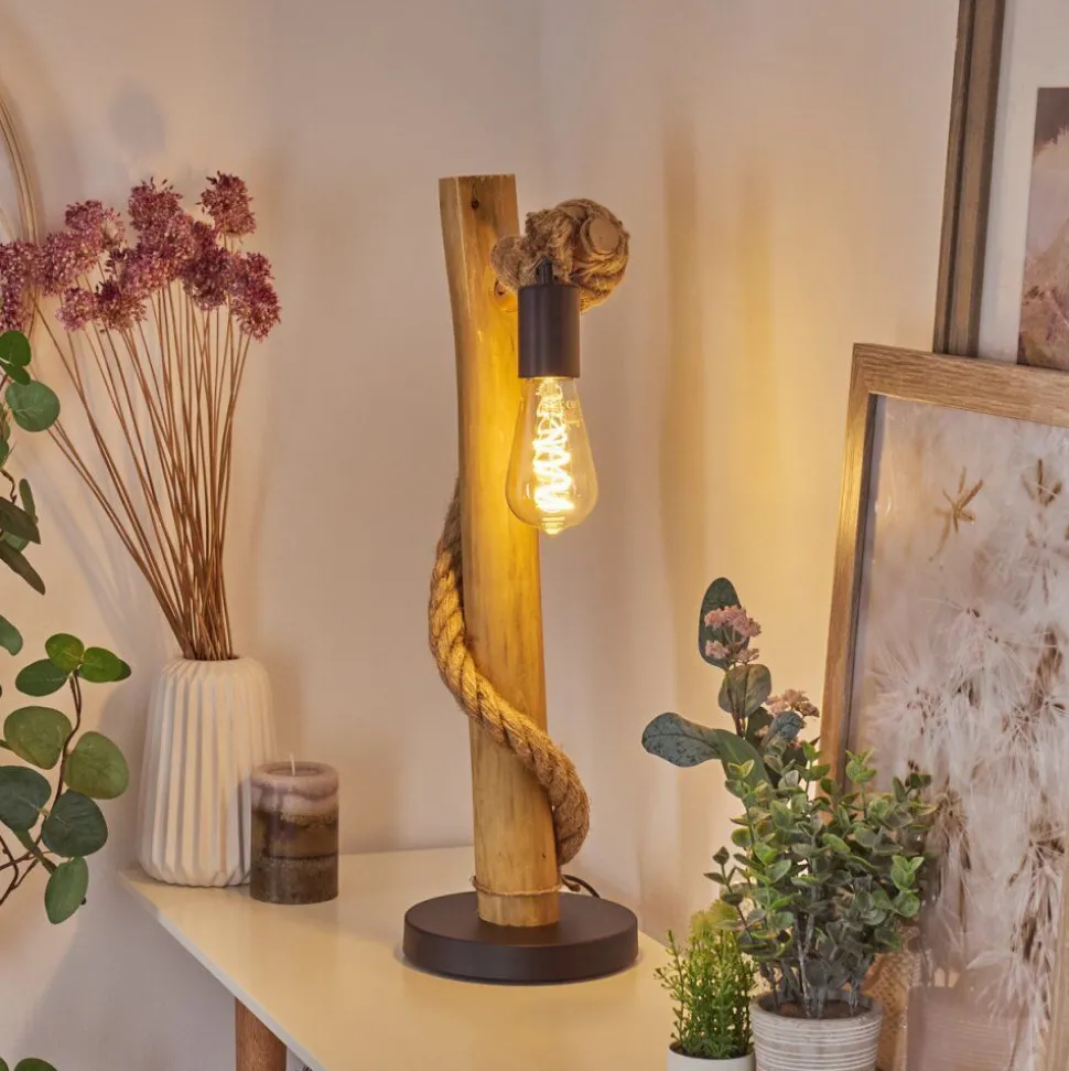 Lampe De Tableriekje Ecru, Noir, 1 Lumiere