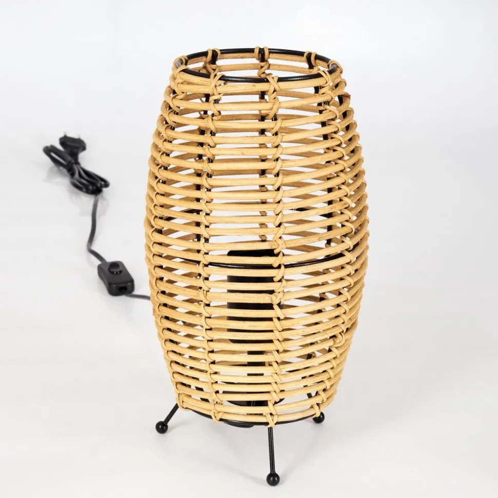 Lampe De Tablesepins Ecru, Noir, 1 Lumiere