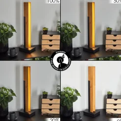 Lampe De Tableteira Led Ecru, Noir, 1 Lumiere