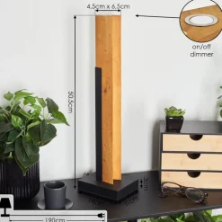 Lampe De Tableteira Led Ecru, Noir, 1 Lumiere