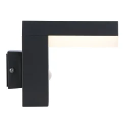 Lampe D'Exterieur Globo Viro Anthracite, 1 Lumiere, Detecteur De Mouvement