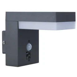 Lampe D'Exterieur Globo Viro Anthracite, 1 Lumiere, Detecteur De Mouvement