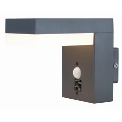 Lampe D'Exterieur Globo Viro Anthracite, 1 Lumiere, Detecteur De Mouvement