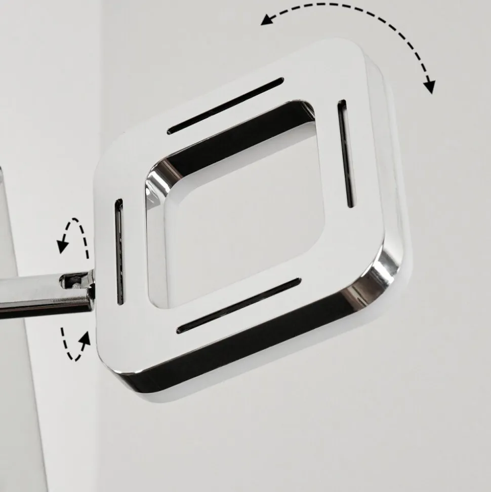 Lampe Miroir Morges Led Chrome, Blanc, 1 Lumiere