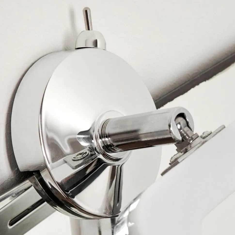 Lampe Miroir Morges Led Chrome, Blanc, 1 Lumiere
