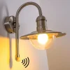 Lampe Murale D'Exterieur Elima Acier Inoxydable, 1 Lumiere, Detecteur De Mouvement