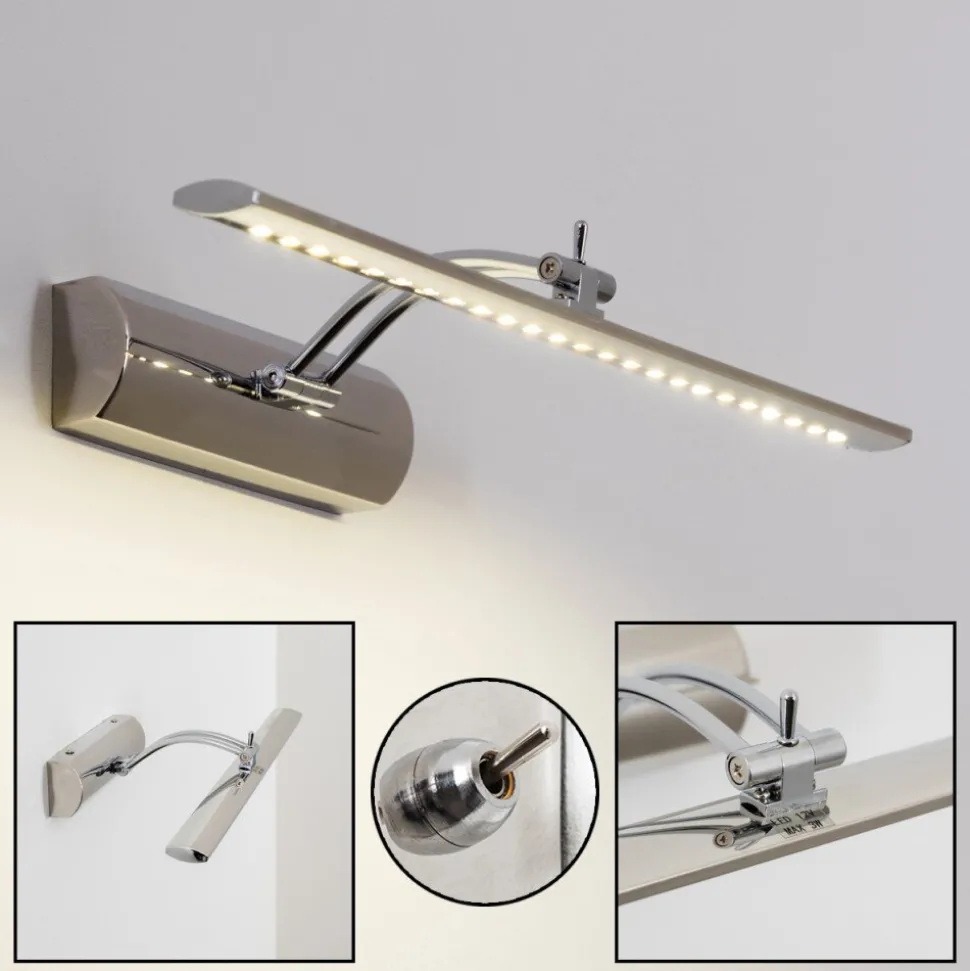Lampe Pour Ecran Liberia Picture Led Chrome, 1 Lumiere