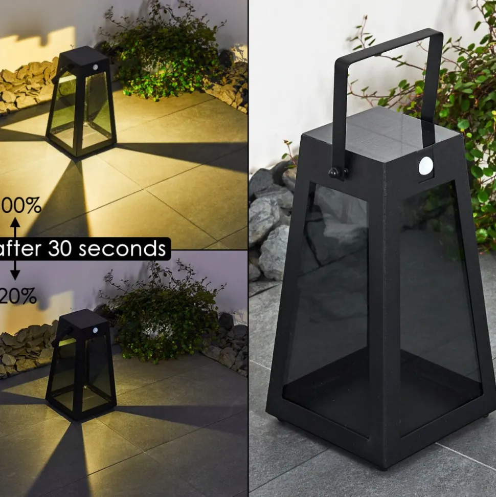 Lampe Solaire Arnhem Led Noir, 1 Lumiere