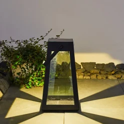 Lampe Solaire Arnhem Led Noir, 1 Lumiere