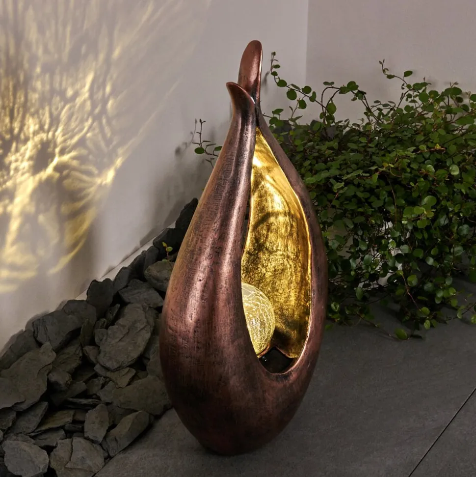 Lampe Solaire Benevento Led Bronze, 1 Lumiere