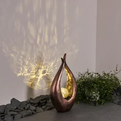 Lampe Solaire Benevento Led Bronze, 1 Lumiere