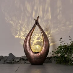 Lampe Solaire Benevento Led Bronze, 1 Lumiere