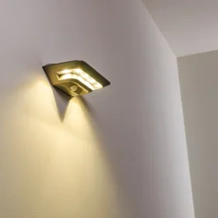 Lampe Solaire Camden Led Gris, 1 Lumiere, Detecteur De Mouvement