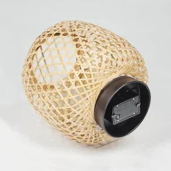 Lampe Solaire Conneaut Led Bois Clair, Noir, 1 Lumiere
