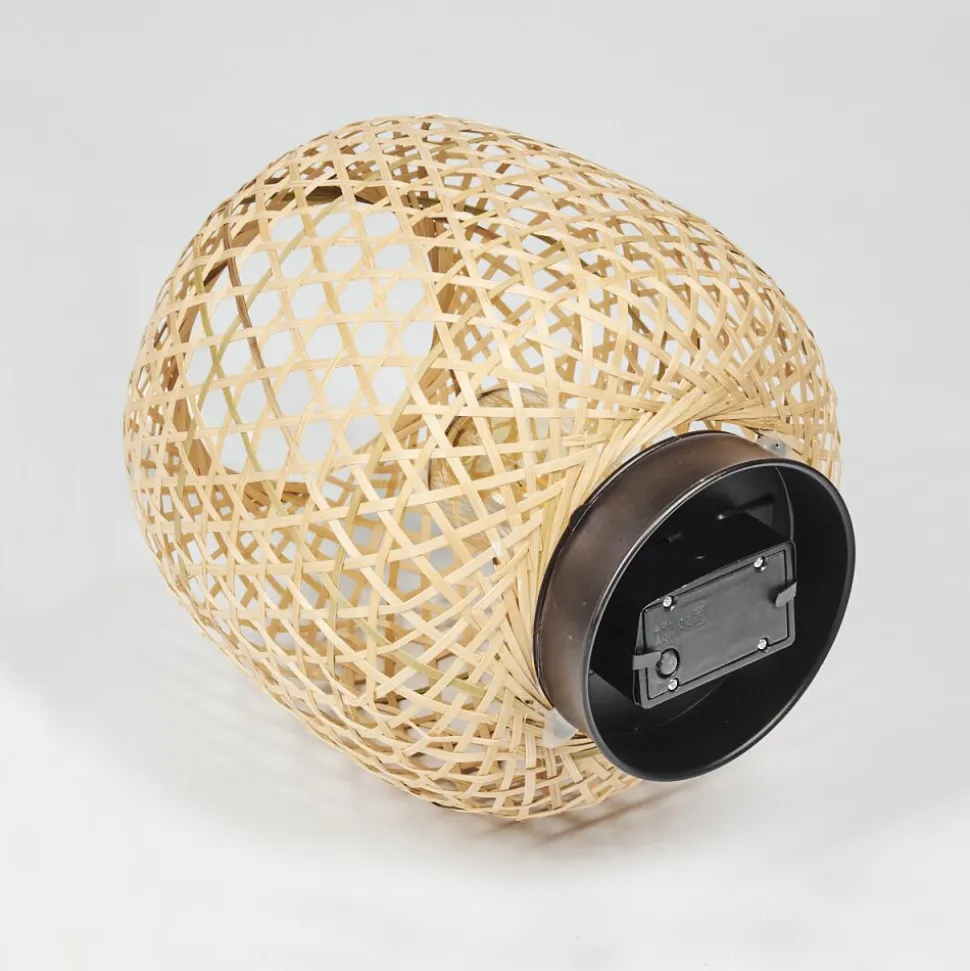 Lampe Solaire Conneaut Led Bois Clair, Noir, 1 Lumiere